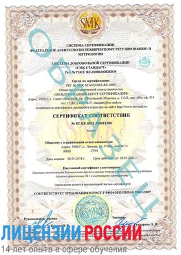Образец сертификата соответствия Подольск Сертификат OHSAS 18001